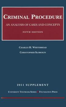 Paperback Criminal Procedure, Supplement: An Analysis of Cases and Concepts Book