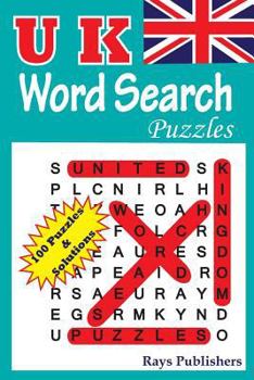 Paperback UK Word Search Puzzles [Large Print] Book