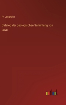 Hardcover Catalog der geologischen Sammlung von Java [German] Book