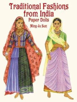 Paperback Traditional Fashions from India Paper Dolls Book
