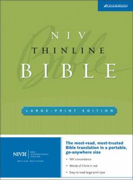 Hardcover NIV Thinline Bible, Large Print (New International Version) [Large Print] Book
