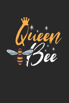 Paperback Queen Bee with Crown Notebook: Notebook / 6x9 Zoll / 120 dotted Pages Book