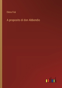 Paperback A proposito di don Abbondio [Italian] Book