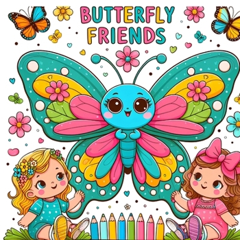 Butterfly Friends: A coloring book with different types of butterflies to color