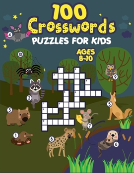 Paperback 100 Crosswords Puzzles for Kids ages 8-10 Book