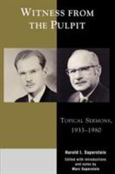 Paperback Witness from the Pulpit: Topical Sermons, 1933-1980 Book