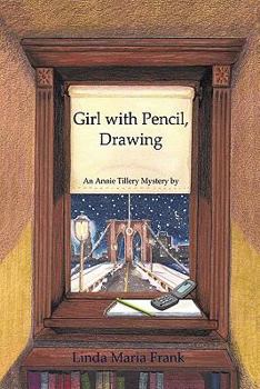 Paperback Girl with Pencil Drawing Book