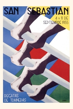 Paperback Vintage Journal San Sebastian Rowing Regatta Poster Book