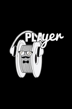 Paperback PLAyer: 6x9 3D PRINTING - dotgrid - dot grid paper - notebook - notes Book