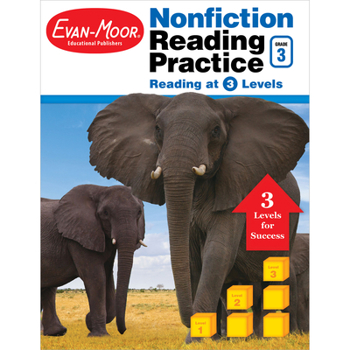 Paperback Nonfiction Reading Practice, Grade 3 Book