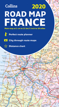 Paperback Collins 2020 Road Map France Book