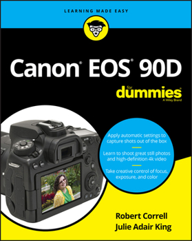 Paperback Canon EOS 90d for Dummies Book
