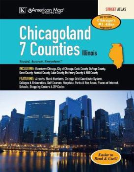 Spiral-bound Chicagoland (7 Counties) Atlas Book