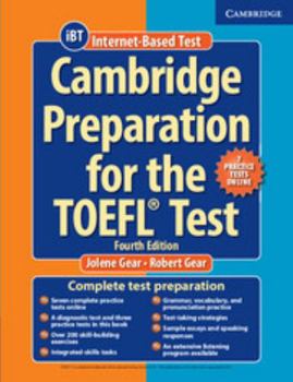 Hardcover Cambridge Preparation for the TOEFL Test Book with Online Practice Tests and Audio CDs (8) Pack Book
