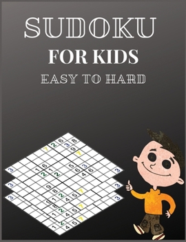 Paperback Sudoku for Kids: Brain Game, Sudoku Book, Huge Bargain Collection of Puzzles and Solutions, Medium to Hard Level, Tons of Challenge for Book