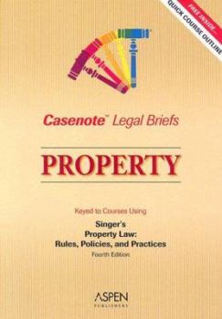 Paperback Property: Keyed to Courses Using Singer's Property Law: Rules, Policies, and Practices Book