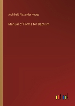 Paperback Manual of Forms for Baptism Book