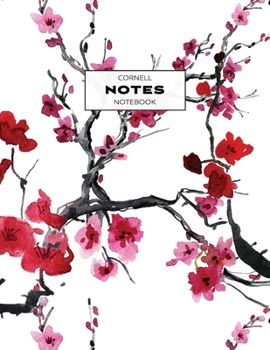 Paperback Cornell Notes Notebook: Note Taking with College Ruled Lines, Index and Numbered Pages, Cherry Blossom Book