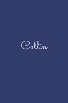 Collin: notebook with the name on the cover, elegant, discreet, official notebook for notes, dot grid notebook,