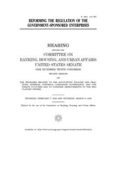 Reforming the regulation of the government-sponsored enterprises