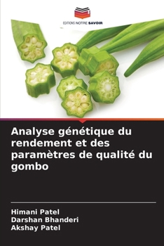 Paperback Analyse génétique du rendement et des paramètres de qualité du gombo [French] Book