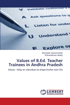 Paperback Values of B.Ed. Teacher Trainees in Andhra Pradesh Book