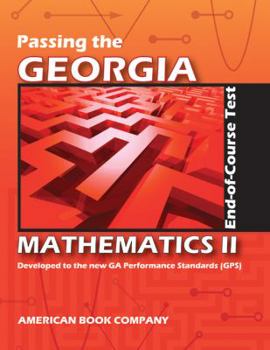 Paperback Passing the Georgia Mathematics II End-of-Course Test Book
