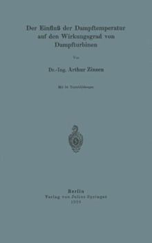 Paperback Der Einfluß Der Dampftemperatur Auf Den Wirkungsgrad Von Dampfturbinen [German] Book