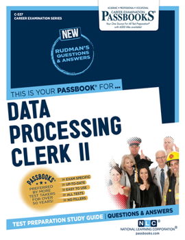 Paperback Data Processing Clerk II (C-537): Passbooks Study Guide Volume 537 Book
