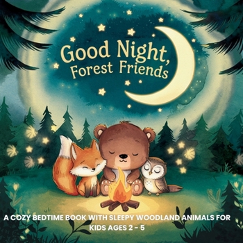 Paperback Good Night, Forest Friends: A Cozy Bedtime Book with Sleepy Woodland Animals for Kids Ages 2 - 5 Book