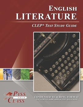Paperback English Literature CLEP Test Study Guide Book