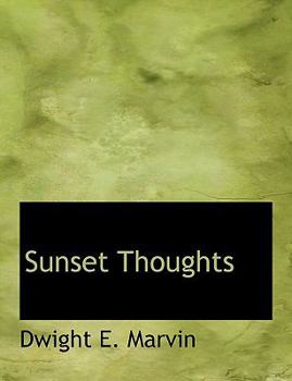 Paperback Sunset Thoughts Book