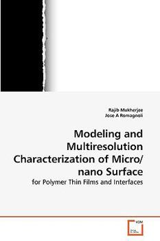 Paperback Modeling and Multiresolution Characterization of Micro/nano Surface Book