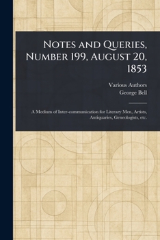 Notes and Queries, Number 199, August 20, 1853