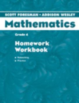 Paperback Scott Foresman Addison Wesley Math 2004 Homework Workbook Grade 4 Book
