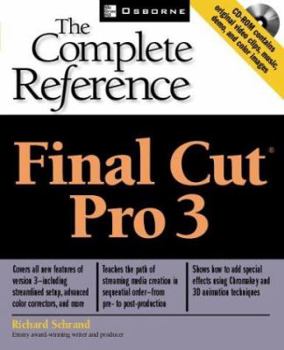 Paperback Final Cut Pro 3 [With CDROM] Book