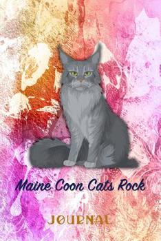 Paperback Maine Coon Cats Rock: Pocket Gift Notebook for Cat and Kitty Lovers Book