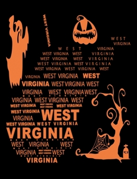 Paperback West Virginia: Unruled Blank Sketch Notebook 7.44" x 9.69" 100 pages 50 sheets Book