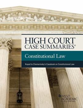 Paperback High Court Case Summaries on Constitutional Law Book