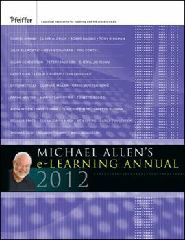 Hardcover Michael Allen's 2012 E-Learning Annual Book