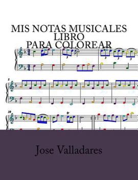 Paperback Mis Notas Musicales Libro para Colorear [Spanish] Book