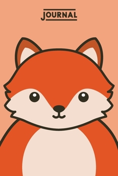 Paperback Journal: Kawaii Fox Book