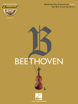 Paperback Two Romances for Violin, Op. 40 in G & Op. 50 in F [With CD (Audio)] Book