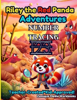 Paperback Riley the Red Panda Adventures Number Tracing Book