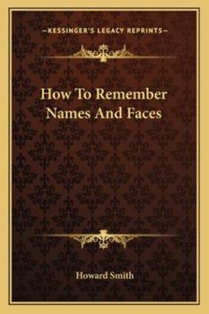 Paperback How to Remember Names and Faces Book
