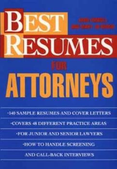 Paperback Best Resumes for Attorneys Book