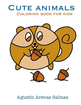 Paperback Cute Animals Coloring Book for Kids: More than 50 animals for coloring Book