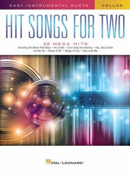 Paperback Hit Songs for Two Cellos: Easy Instrumental Duets Book