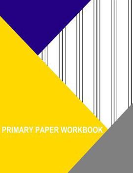 Primary Paper Workbook: Landscape 8 Lines Per Page
