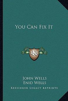 Paperback You Can Fix It Book